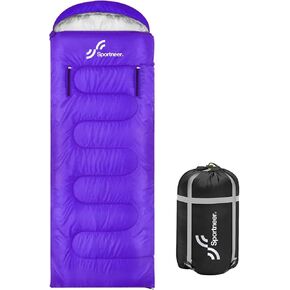 Sleeping Bags for Adults, Sportneer Wearable XL Sleeping Bag with Arm Zipper Holes Sleeping Bags Fall Winter Weather Kids Sleeping Bag for Woman Youth Camping Hiking Backpacking Outdoor Travel