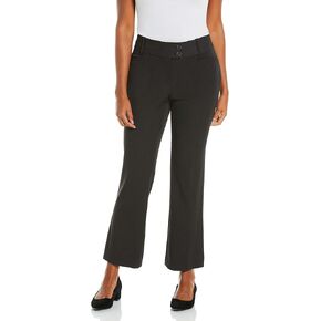 Rafaella Women's Petite Curvy Fit Gabardine Bootcut Dress Pants (Size 4-14)