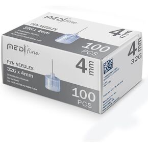 MedtFine Insulin Pen Needles (32G 4mm)
