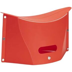 Folding Portable Camping Hiking Stool with Handbag Function - Lightweight Collapsable Travel Chairs for BBQ, Library & Backpacking - Outdoor Ultralight Mini Step Stool Foldable(Red Small)