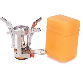 Backpacking Stove Portable Camping Stove Hiking Stove Backpack Stove With Piezoignition Support Wind-Resistance For Outdoor cooking tongs (ORANGE)