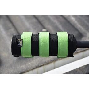 Sub-tac Alpha Suppressor Cover 8 inch Black with Lime Green Straps/Paracord
