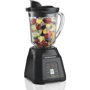 Hamilton Beach Smoothie Smart Blender with 5 Functions Including Auto-Cycle For Shakes & Smoothies, 40oz Glass Jar Dial, Stainless Steel (56208)