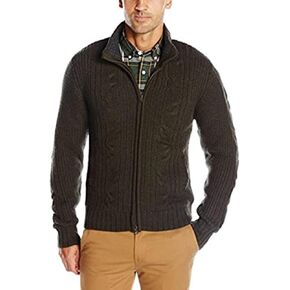 Men's Retro Cable Cardigan