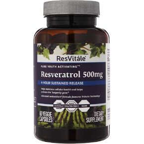 ResVitále Resveratrol 500mg - 60 Vegetarian Capsules in Saudi Arabia