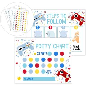 Potty Training Sticker Chart,Truck Potty Reward Sticker Chart for Toddlers Boys Girls, 10 Potty Chart with 216 Stickers, Toilet Time for Kids School Teaching or Home Training-07