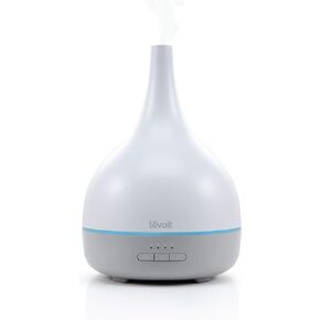 LEVOIT Essential Oil Diffuser, Aromatherapy Diffuser for Essential Oils, Cool Mist Humidifier,300ml Aroma Diffuser with 7 Color Lights & Timer, Auto Shut-off, BPA Free for Home Office Bedroom