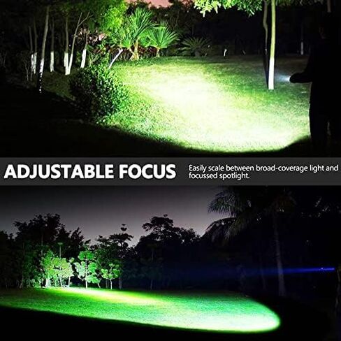 Best Tactical Flashlights 2022 1250 High Lumen 1 Mode EDC Tac Light Spotlight for Fox Deer Coon Night Hunting Offset Picatinny Rail Mount Pressure Switch Self Defense Outdoor Camping Survival in Kuwait