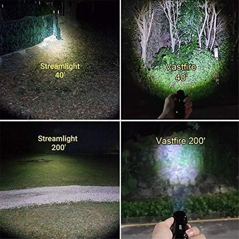 Best Tactical Flashlights 2022 1250 High Lumen 1 Mode EDC Tac Light Spotlight for Fox Deer Coon Night Hunting Offset Picatinny Rail Mount Pressure Switch Self Defense Outdoor Camping Survival in Kuwait