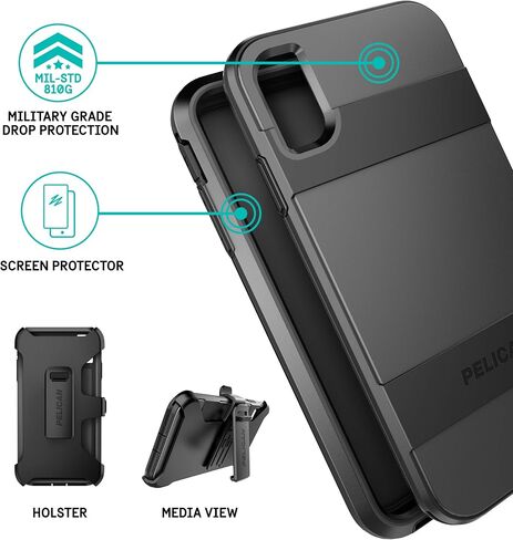 Pelican Voyager iPhone Xs Max Case (Black) in Saudi Arabia