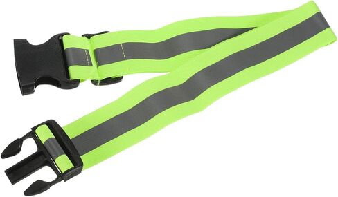 M METERXITY Reflective Belt Bands - High Visibility Safety Reflector Tape Gear, Apply to Cycling Running Night Walking(24x1.6 Inch, Orange) in Saudi Arabia