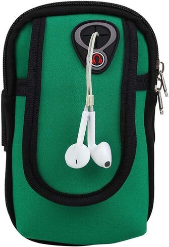 Universal Running Armband, Arm Cell Phone Holder, Fitness and Gym Workouts, Compatible with All Regular Size Phones （Green） in Kuwait