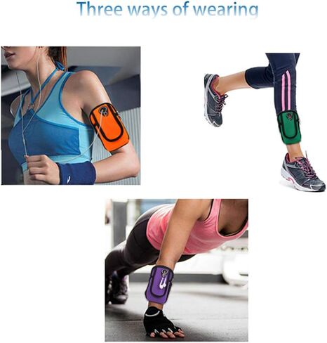 Universal Running Armband, Arm Cell Phone Holder, Fitness and Gym Workouts, Compatible with All Regular Size Phones （Green） in Kuwait