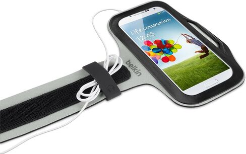 Belkin Slim-Fit Armband with Cord Storage for Samsung Galaxy S4 (Black) in Saudi Arabia
