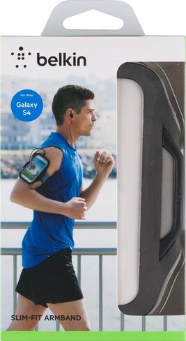 Belkin Slim-Fit Armband with Cord Storage for Samsung Galaxy S4 (Black) in Saudi Arabia