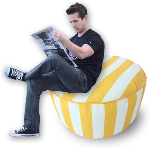 مقعد دائري قابل للنفخ من JY CLASSIC للاستخدام بنفسك أو للاستبدال - خفيف الوزن وقابل للحمل باللون الأخضر - مسند للقدمين للكرسي الهوائي للتخييم في الهواء الطلق وفي الداخل in Kuwait
