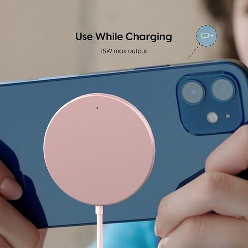 Talk Works متوافق مع شاحن MagSafe لأجهزة iPhone 12 و13 مع كابل USB-C بطول 6 أقدام متصل (بدون محول حائط) سلك شحن سريع مغناطيسي لهاتف Apple iPhone 13 و12 Pro/Max وحافظات Mini & Mag الآمنة in Saudi Arabia