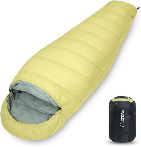 Atepa 3-Season Mummy Sleeping Bags for Adults Women, Portable Waterproof Lightweight Backpacking Sleeping Bag for Summer with Compression Sack - Indoor & Outdoor: Camping, Backpacking, Hiking in Saudi Arabia