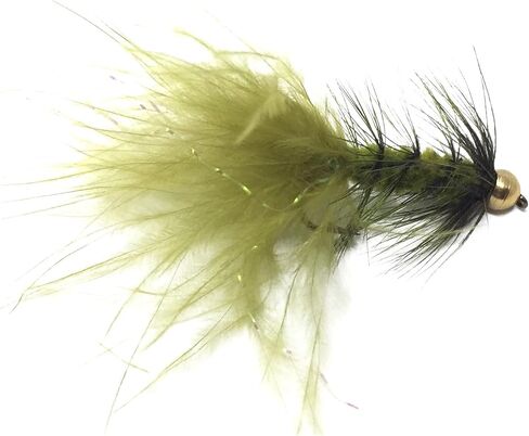 Feeder Creek Woolly Bugger Fly Fishing Flies 12pc Fly Fishing Assortment | Handmade Wet Flies for Fly Fishing in Various Patterns/Colors | Streamer Flies in Kuwait
