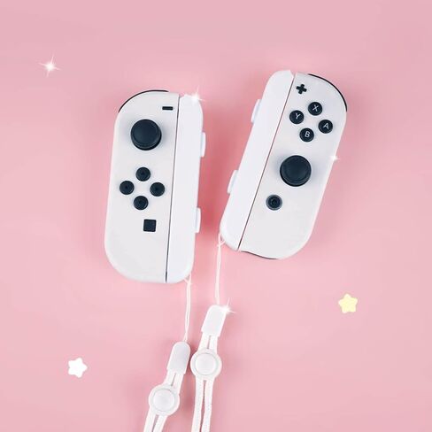 زوج من حزام المعصم من BelugaDesign Pastel Joy-Con | إكسسوار معصم وحدة التحكم متوافق مع Nintendo Switch JoyCons (وردي) in Saudi Arabia