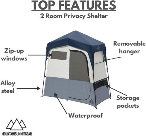 Caddis Rapid Privacy Shelter 1/2-Rooms, Camping Shower & Portable Toilet Tent, Privacy Tents for Camping, Pop Up Tent for Showering, Changing or Lavatories, Portable Shower, (by Caddis Sports Inc.) in Kuwait