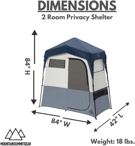 Caddis Rapid Privacy Shelter 1/2-Rooms, Camping Shower & Portable Toilet Tent, Privacy Tents for Camping, Pop Up Tent for Showering, Changing or Lavatories, Portable Shower, (by Caddis Sports Inc.) in Kuwait