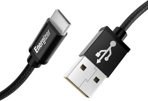 كابل Premier Energizer USB C من النوع C 3.0 شحن سريع ومزامنة سلك شبكي مجدول من النايلون مع طرف معدني، 4 أقدام و6 أقدام و8 أقدام in Kuwait