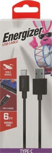 كابل Premier Energizer USB C من النوع C 3.0 شحن سريع ومزامنة سلك شبكي مجدول من النايلون مع طرف معدني، 4 أقدام و6 أقدام و8 أقدام in Kuwait