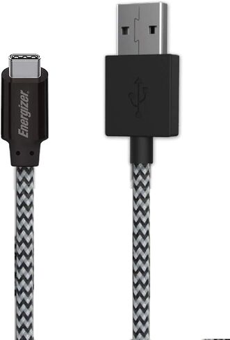 Premier Energizer USB C Cable Type C 3.0 Fast Charging Syncing Nylon Braided Mesh Cord w Metal Tip, 4ft 6ft 8ft in Saudi Arabia