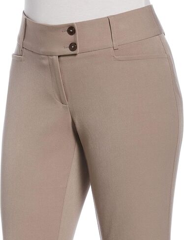 Rafaella Women's Petite Curvy Fit Gabardine Bootcut Dress Pants (Size 4-14) in Saudi Arabia