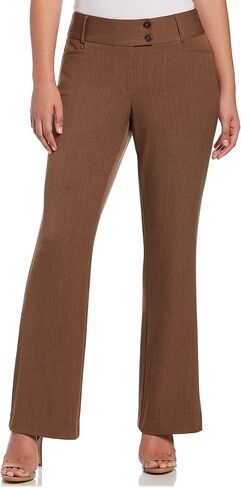 Rafaella Women's Petite Curvy Fit Gabardine Bootcut Dress Pants (Size 4-14) in Saudi Arabia
