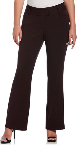 Rafaella Women's Petite Curvy Fit Gabardine Bootcut Dress Pants (Size 4-14) in Saudi Arabia