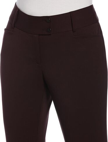 Rafaella Women's Petite Curvy Fit Gabardine Bootcut Dress Pants (Size 4-14) in Saudi Arabia