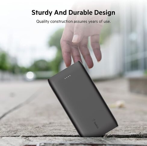 بنك طاقة Belkin USB-C PD 10K (شاحن محمول سريع الشحن مع منافذ USB-C + منافذ USB، سعة 10000 مللي أمبير في الساعة) حزمة بطارية لهاتف Galaxy وPixel وiPhone المزيد in Kuwait