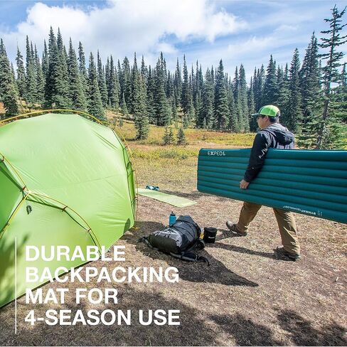 Exped Dura 8R | Abrasion Resistant | Insulated and Comfortable | -40 Degree Sleeping Pad, Charcoal, Medium Wide in Kuwait