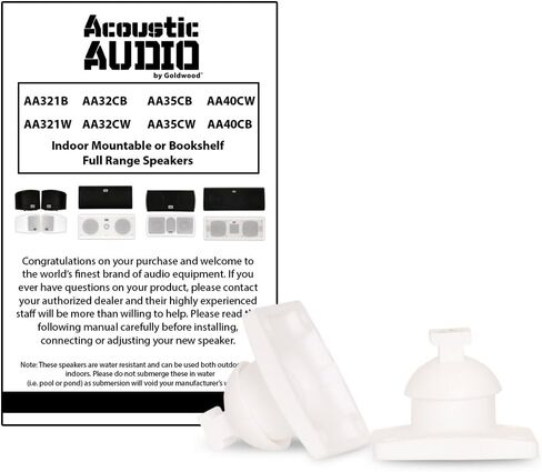 Acoustic Audio AA321B Mountable Indoor Speakers 400 Watts Black Bookshelf Pair in Kuwait