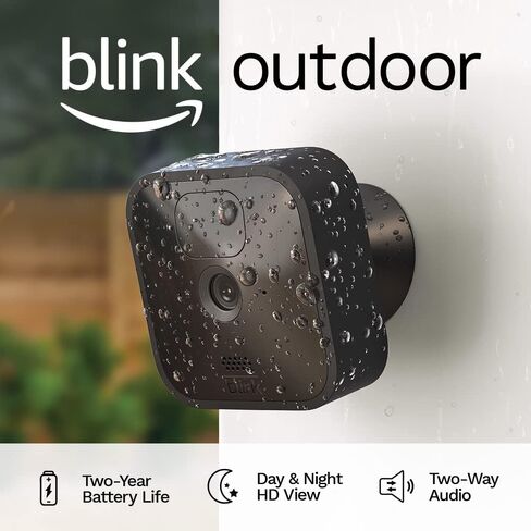 Blink Outdoor الجديدة كليًا - كاميرا أمان لاسلكية عالية الدقة ومقاومة للطقس مع عمر بطارية يصل إلى عامين واكتشاف الحركة in Saudi Arabia
