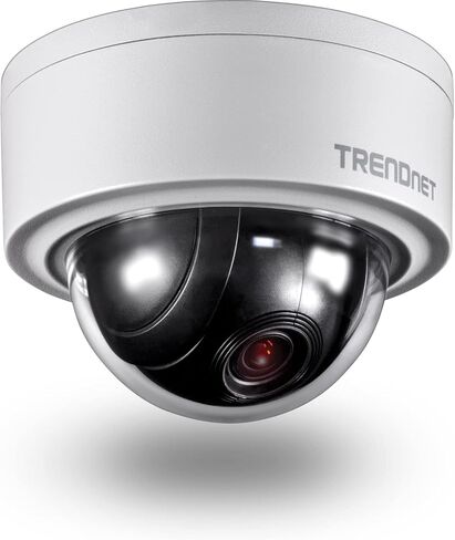 TRENDnet Indoor/Outdoor 3MP Motorized PTZ Dome Network Camera, 4x Optical Zoom, 16x Digital Zoom, Autofocus, IP66 Housing, Free iOS and Android mobile apps, ONVIF Profile S, TV-IP420P in Saudi Arabia