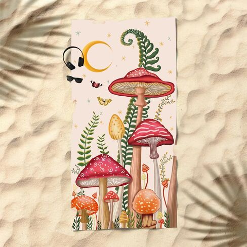 Big Microfiber Thick Terry Sports Beach Towels Vintage Beach Gifts Beach Sign Surfing Beach Towel Quick Dry Camping Towel for Pool Swim Travel Yoga Sport Hiking Gym Beach Essentials Beach Accessories in Saudi Arabia
