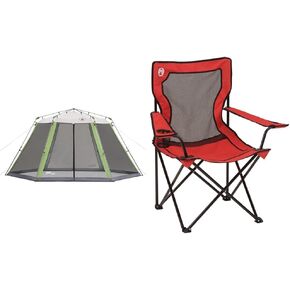 Coleman Skylodge Screened Canopy Tent with Instant Setup, 10x10/15x13ft Portable Screen Shelter with 1-Minute Setup for Bug-Free Lounging, Great for Picnic, Yard, Beach, Park, Camping, & More