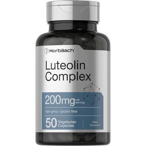 Luteolin Complex with Rutin | 50 Capsules | Vegetarian, Non-GMO & Gluten Free Flavonoid Formula | by Horbaach