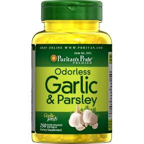Puritan's Pride Odorless Garlic & Parsley 500 Mg / 100 Mg, 250 Count