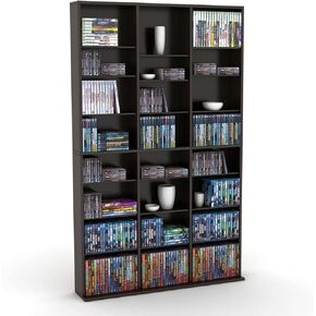 Atlantic Oskar 756 Media Storage Cabinet – Protects & Organizes Prized Music, Movie, Video Games or Memorabilia Collections, PN 38435712 in Maple
