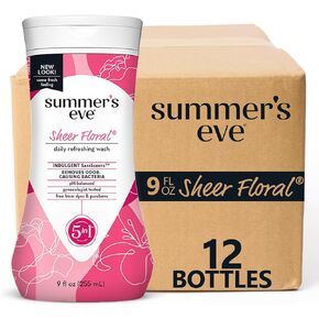 Summer's Eve Lavender Night-time Daily Refreshing All Over Feminine Body Wash, Removes Odor, pH balanced, 12 fl oz, 3 Pack