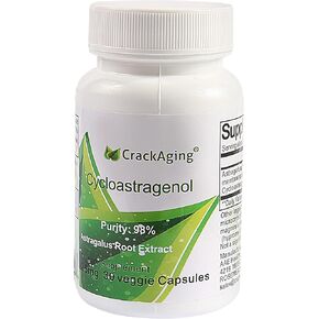 Crackaging Super-Absorption Cycloastragenol 98%(25mg 60 Capsules) Anti Aging & telomere lengthening Supplement