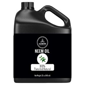 Naturevibe Botanicals Neem Oil, 32 Ounces | Azadirachta Indica | 100% Pure and Natural Neem Oil