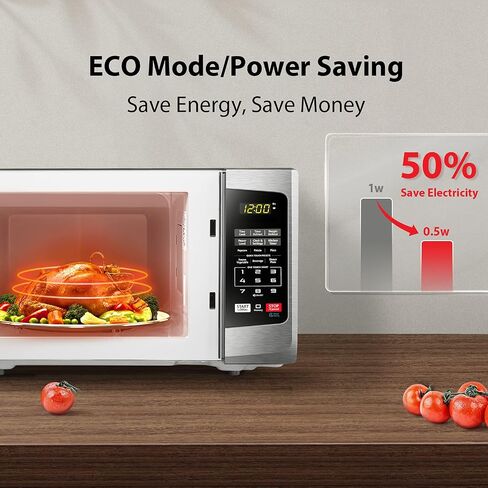 فرن ميكروويف توشيبا EM925A5A-BS، 0.9 قدم مكعب مع قرص دوار قابل للإزالة 10.6 بوصة، 900 وات، 6 قوائم تلقائية، وظيفة كتم الصوت ووضع اقتصادي، قفل للأطفال، إضاءة LED، ستانلس ستيل أسود in Saudi Arabia