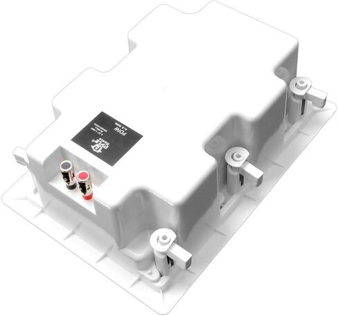 Pyle Ceiling Wall Mount Enclosed Speaker - 400 Watt Stereo In-wall / In-ceiling 8" Enclosed Full Range Deep Bass Speaker System - 50Hz-20kHz Frequency Response, 4-8 Ohm, Flush Mount - PDIW87 White in Kuwait