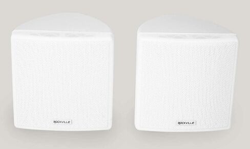Rockville Cube Black Pair of 3.5" Black Home Theater Wall Speakers+Swivel Brackets in Saudi Arabia