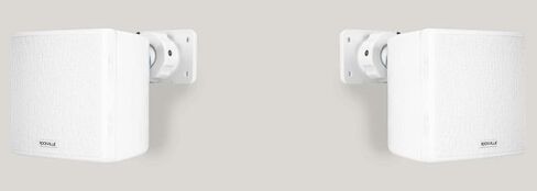 Rockville Cube Black Pair of 3.5" Black Home Theater Wall Speakers+Swivel Brackets in Saudi Arabia